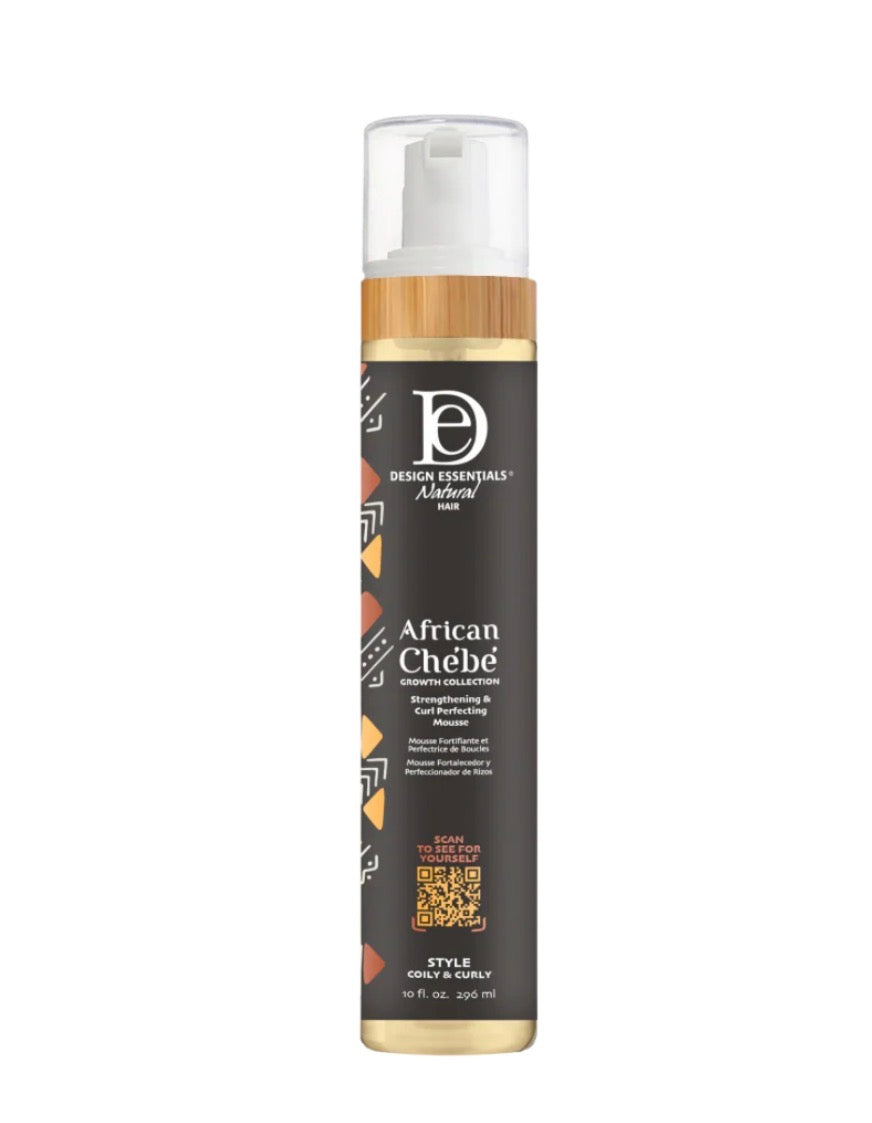 DESIGN ESSENTIALS AFRICAN CHEBE STRENGTHENING AND CURL PERFECTING MOUSSE 296 ML