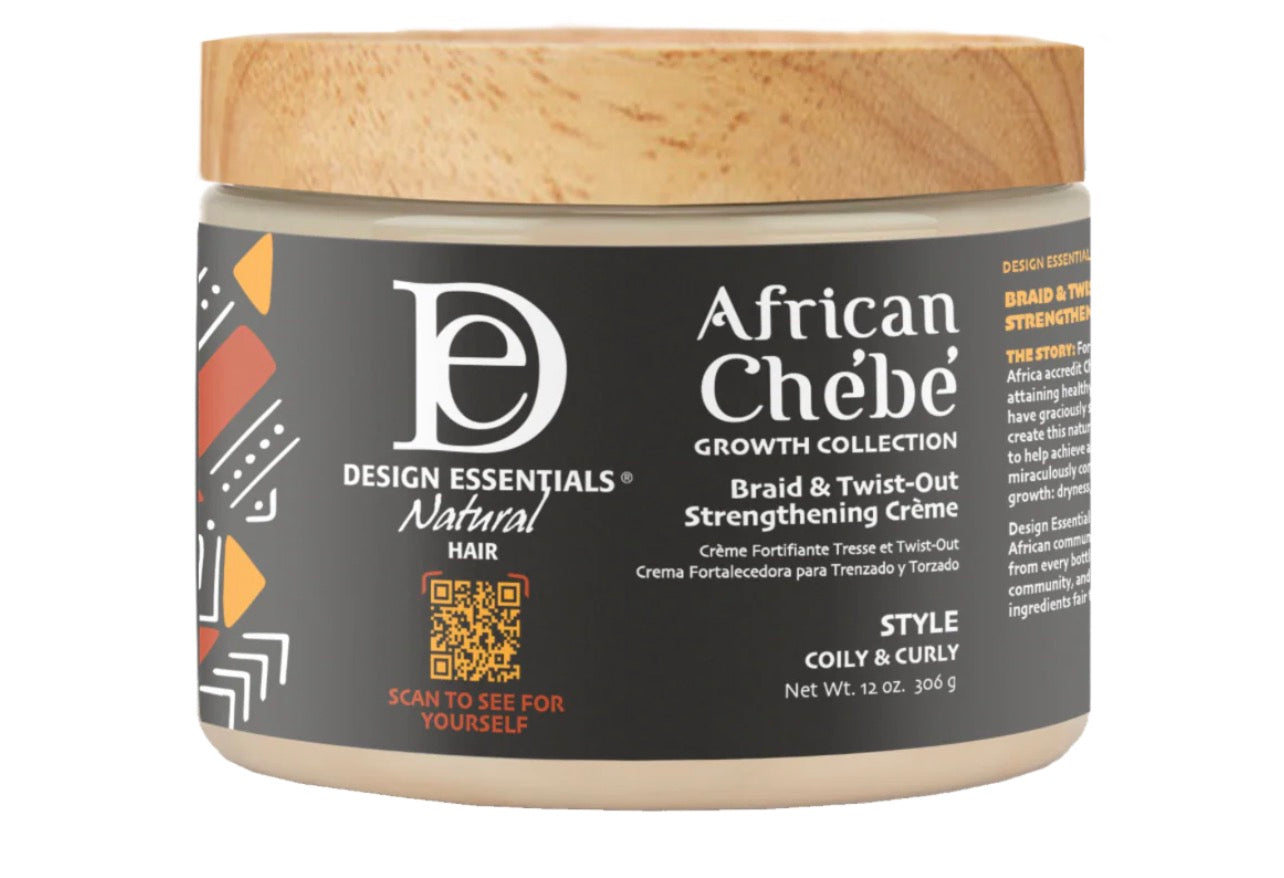 DESIGN ESSENTIALS AFRICAN CHEBE BREAD AND TWIST-OUT STRENGTHENING CRÈME 340 G