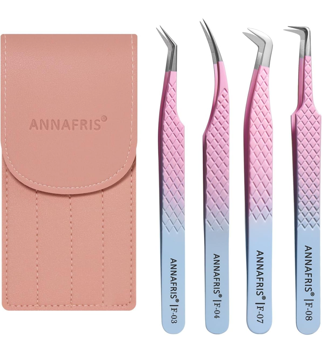 4Pcs Pince Extension de Cils